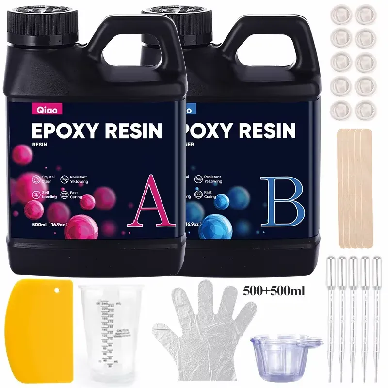Kit résine époxy 250 ml à 500 ml résistante chaleur
