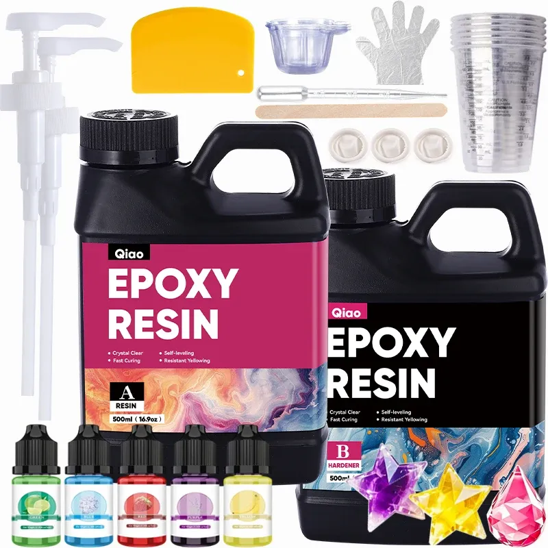 Kit résine époxy 250 ml à 500 ml sans bulles