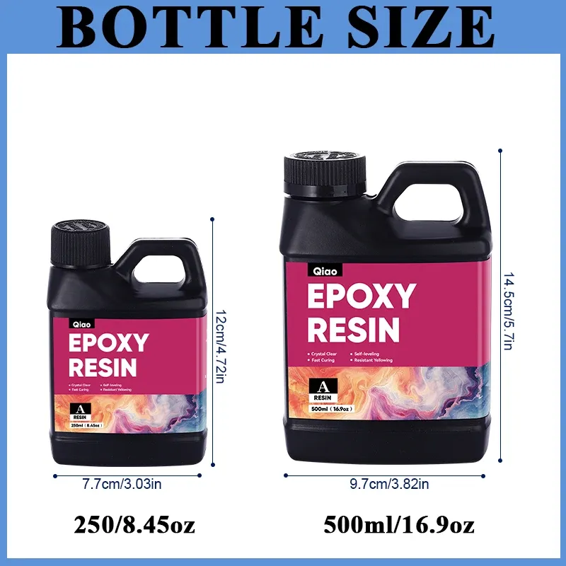 Kit résine époxy 250 ml à 500 ml sans bulles