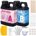 Kit résine époxy 250 ml à 500 ml séchage rapide – Couleur 500ml 500ml kit