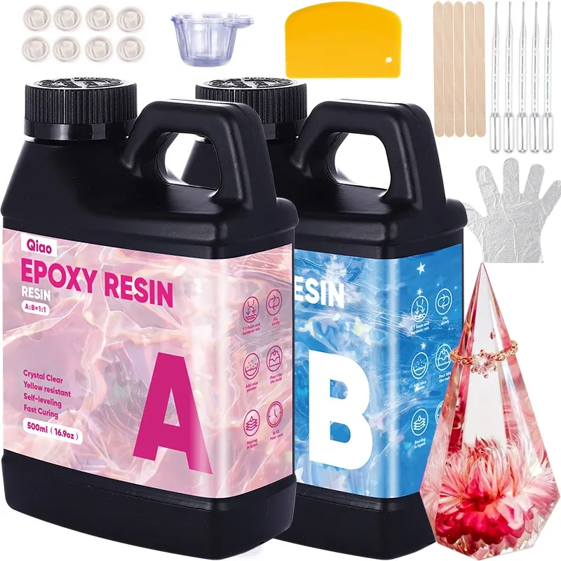 Kit résine époxy 250 ml à 500 ml séchage rapide