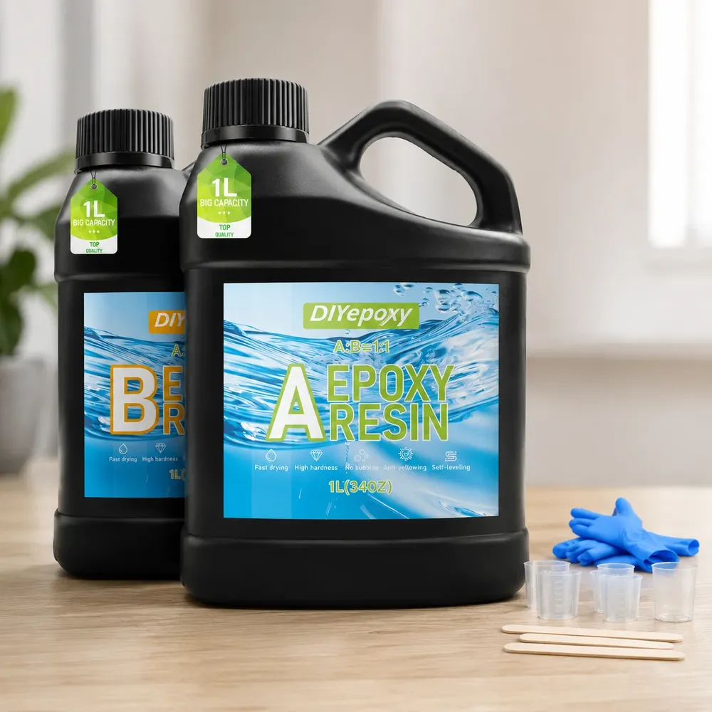 Kit résine époxy 2L haute brillance résistant aux UV
