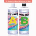 Kit résine époxy 50 ml à 250 ml sans bulles – Couleur 500ml 500ml