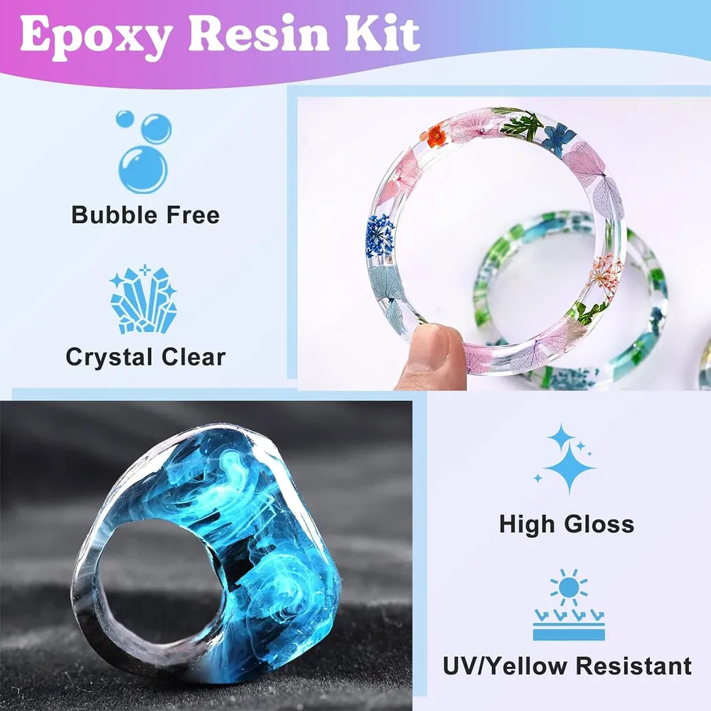 Kit résine époxy 50 ml à 250 ml sans bulles