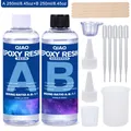 Kit résine époxy 50 ml à 500 ml sans bulles – Couleur 250ml 250ml Kit