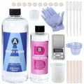 Kit résine époxy AB 75g 25g transparente avec accessoires – 1