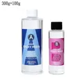 Kit résine époxy AB 75g 25g transparente avec accessoires – Couleur 300g 100g