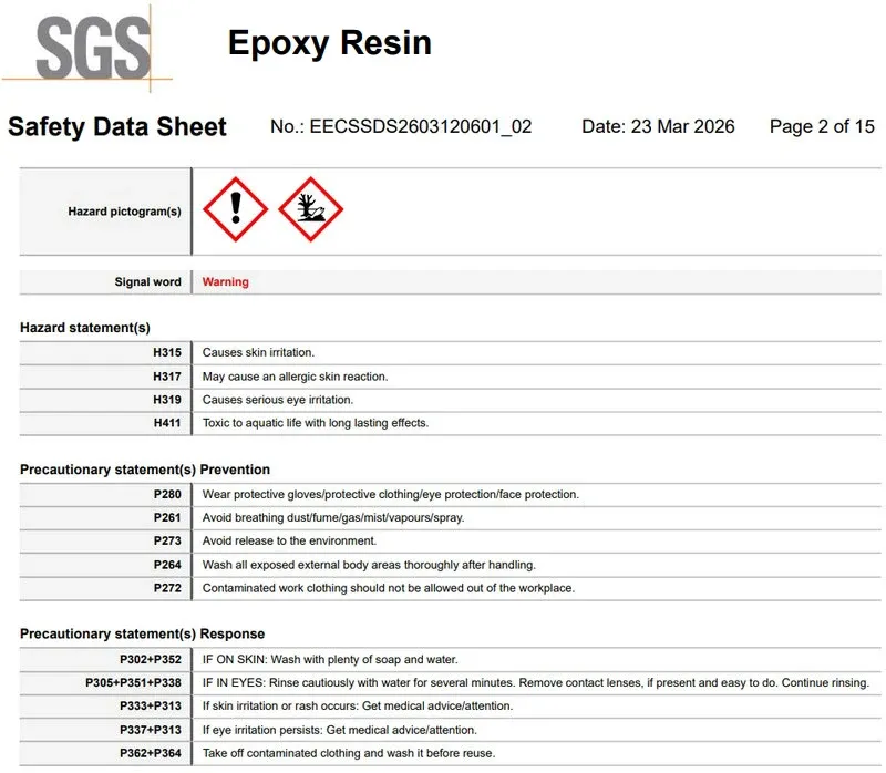 Kit résine époxy anti-jaunissement 1:1 pour bijoux et art