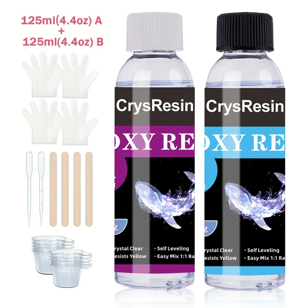 Kit résine époxy artistique haute brillance pour bijoux