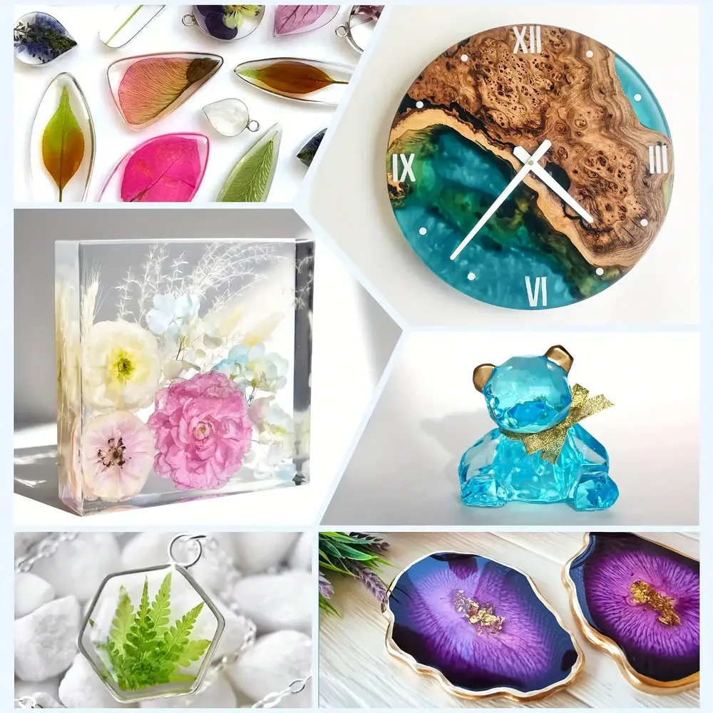 Kit résine époxy artistique haute brillance pour bijoux