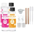 Kit résine époxy cristalline 7oz, mélange facile 1:1 pour bijoux – Couleur 14oz and tool