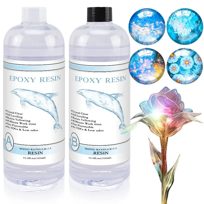 Kit résine époxy cristalline sans bulles anti-jaunissement