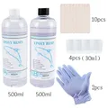 Kit résine époxy cristalline sans bulles anti-jaunissement – Couleur set 4