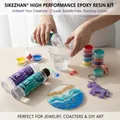 Kit résine époxy et 6 pigments pour bijoux et ongles – 4