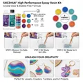 Kit résine époxy et 6 pigments pour bijoux et ongles – 6