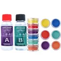 Kit résine époxy et 6 pigments pour bijoux et ongles – Couleur AB glue100ml-Group E