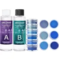 Kit résine époxy et 6 pigments pour bijoux et ongles – Couleur AB glue200ml-Group C