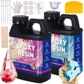 Kit résine époxy haute brillance 250 ml à 500 ml pour art et bijoux – 1
