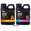 Kit résine époxy sans bulles 1:1 pour artisanat – Couleur 500ml 500ml