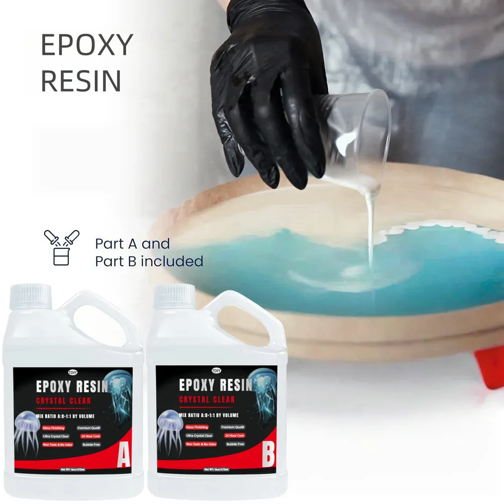 Kit résine époxy sans bulles 1:1 pour petites créations