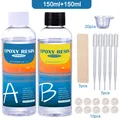 Kit résine époxy transparente 1:1 50 à 150 ml pour artisanat – Couleur 150ml 150ml kit