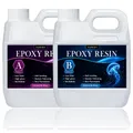Kit résine époxy transparente 1:1 pour bijoux et table – Couleur 16.9oz