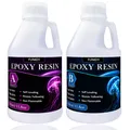 Kit résine époxy transparente 1:1 pour bijoux et table – Couleur 23.6oz
