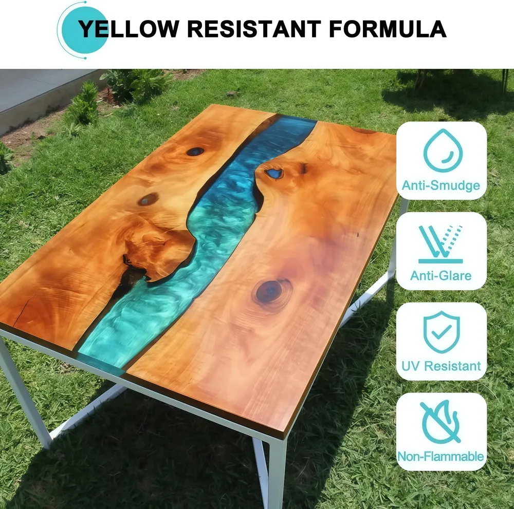 Kit résine époxy transparente 1:1 pour bijoux et table