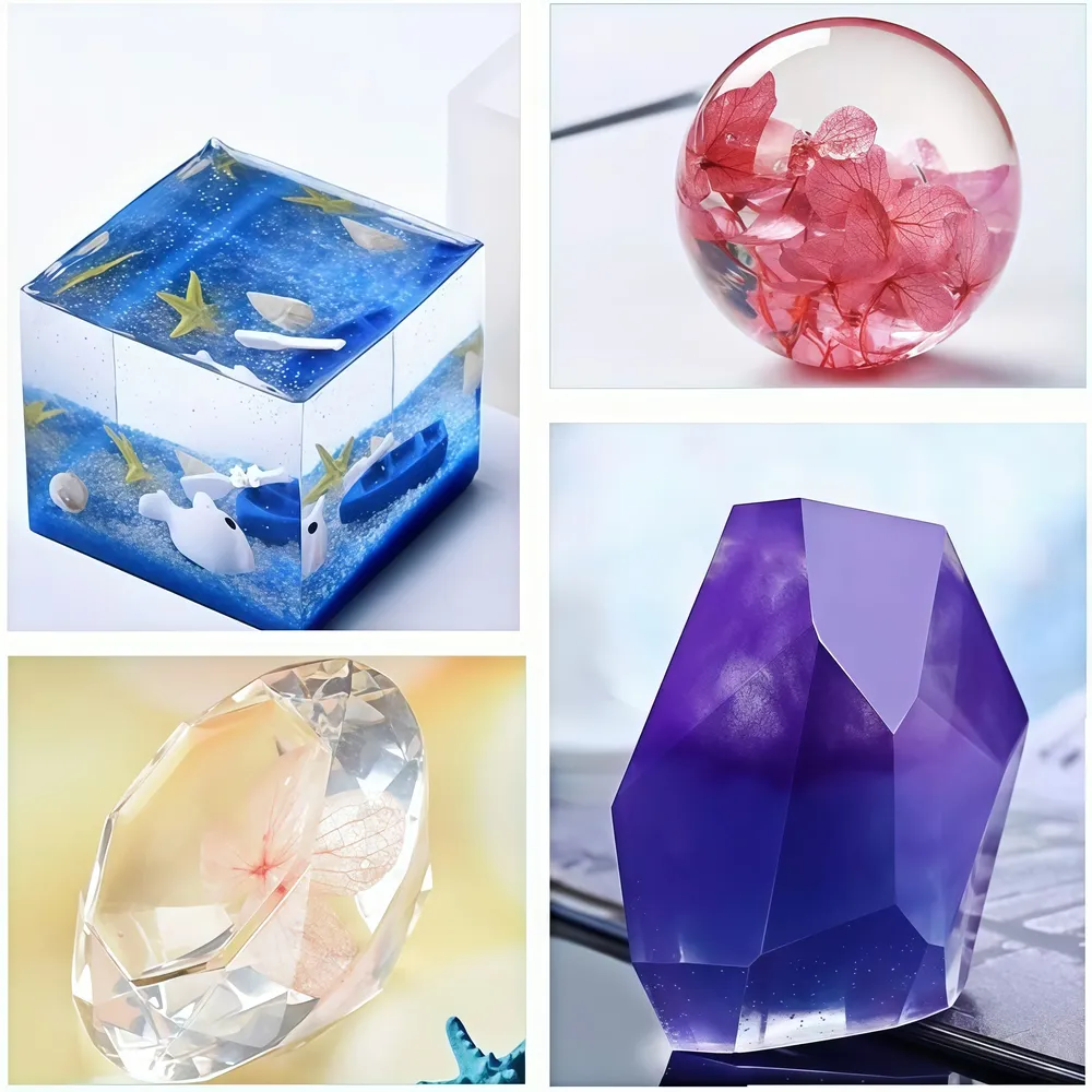 Kit résine époxy transparente 1:1 pour bijoux et table