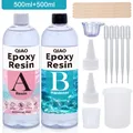 Kit résine époxy transparente 1:1 sans bulles anti-jaunissement 50 à 500 ml – Couleur 500ml 500ml Kit