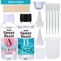 Kit résine époxy transparente 1:1 sans bulles anti-jaunissement 50 à 500 ml – Couleur 50ml 50ml Kit