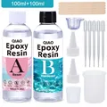Kit résine époxy transparente 1:1 sans bulles anti-jaunissement – Couleur 100ml 100ml kit