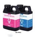Kit résine époxy transparente 1:1 séchage rapide résistant chaleur – Couleur 500ml 500ml