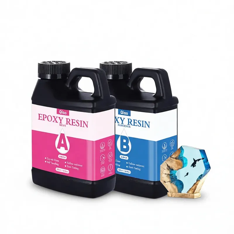 Kit résine époxy transparente 1:1 séchage rapide résistant chaleur