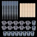 Kit résine époxy transparente 200 ml avec 40 outils pour bijoux – Couleur 1 set of tools