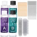 Kit résine époxy transparente 200 ml avec 40 outils pour bijoux – Couleur 400ml-Tools 1set