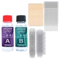 Kit résine époxy transparente 200 ml avec 40 outils pour bijoux – Couleur 100Ml-Tools 1set