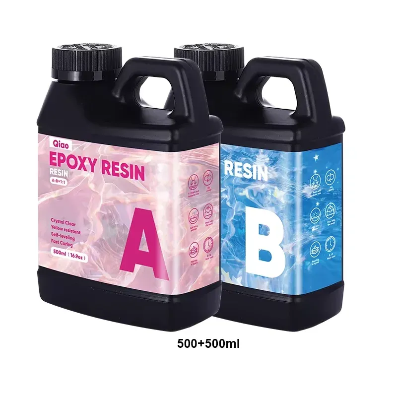 Kit résine époxy transparente 250 à 500 ml pour bijoux