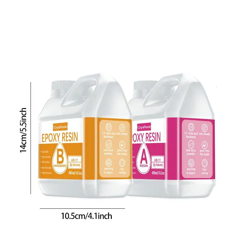 Kit résine époxy transparente 250 à 500 ml sans bulles
