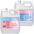 Kit résine époxy transparente AB sans bulles pour moulage – Couleur 16.9oz