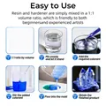 Kit résine époxy transparente AB sans bulles pour moulage – 3