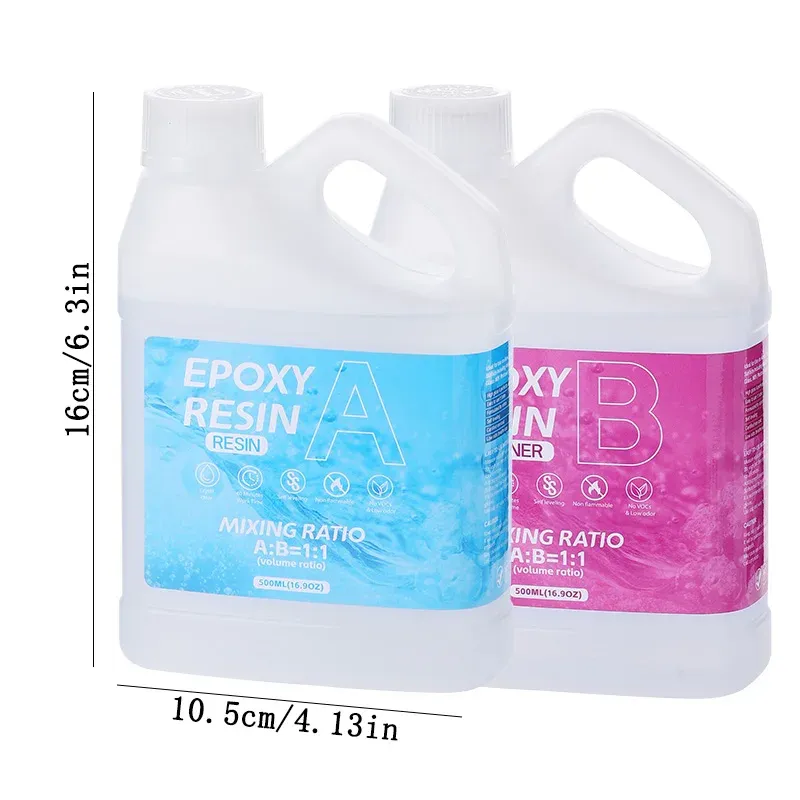 Kit résine époxy transparente anti-jaunissement auto-nivelante