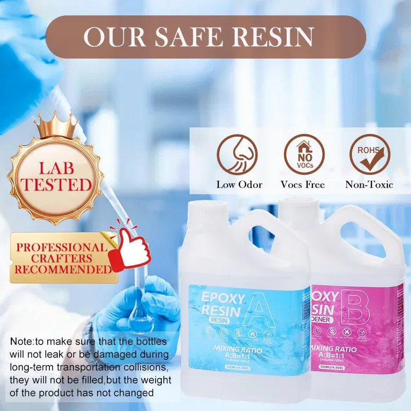 Kit résine époxy transparente anti-jaunissement auto-nivelante