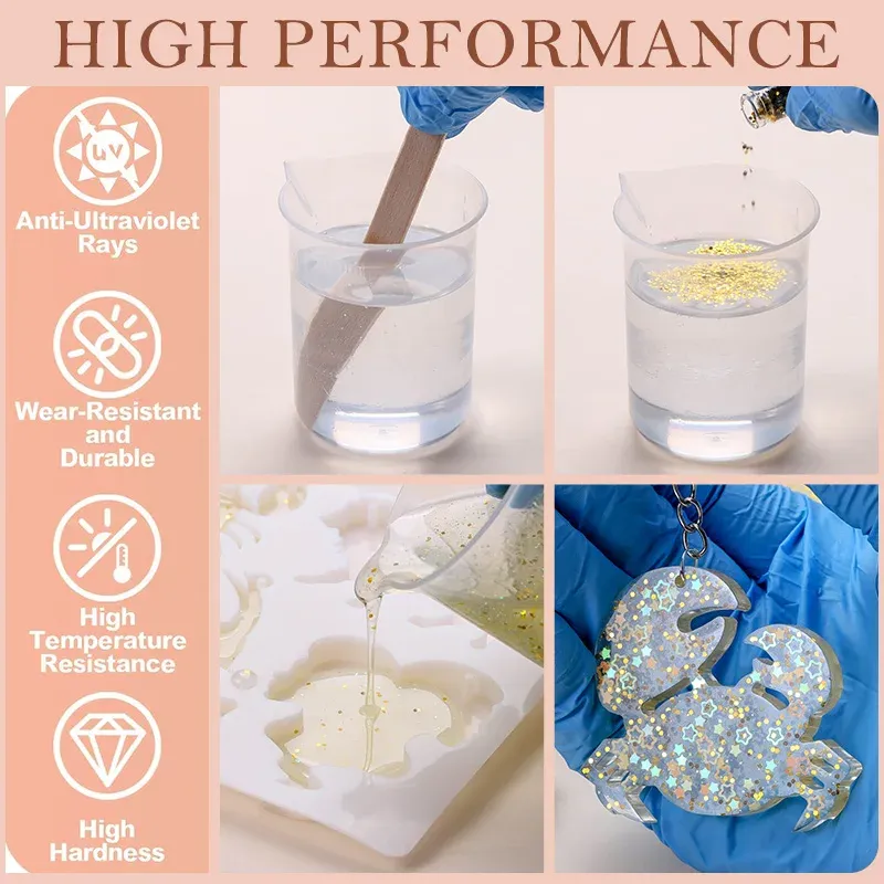 Kit résine époxy transparente anti-jaunissement auto-nivelante