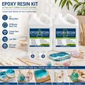 Kit résine époxy transparente auto-nivelante pour table et bijoux – 1