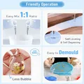 Kit résine époxy transparente auto-nivelante pour table et bijoux – 4