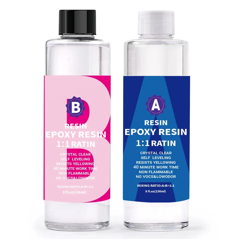 Kit résine époxy transparente pour moulage et bijoux