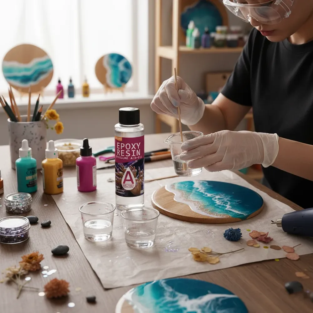 Kit résine époxy transparente pour moulage et revêtement