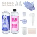 Kit résine haute brillance 1:1 pour art et bijoux DIY – 1