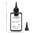 Kit résine UV 100g noire et blanche dure – Couleur 100g